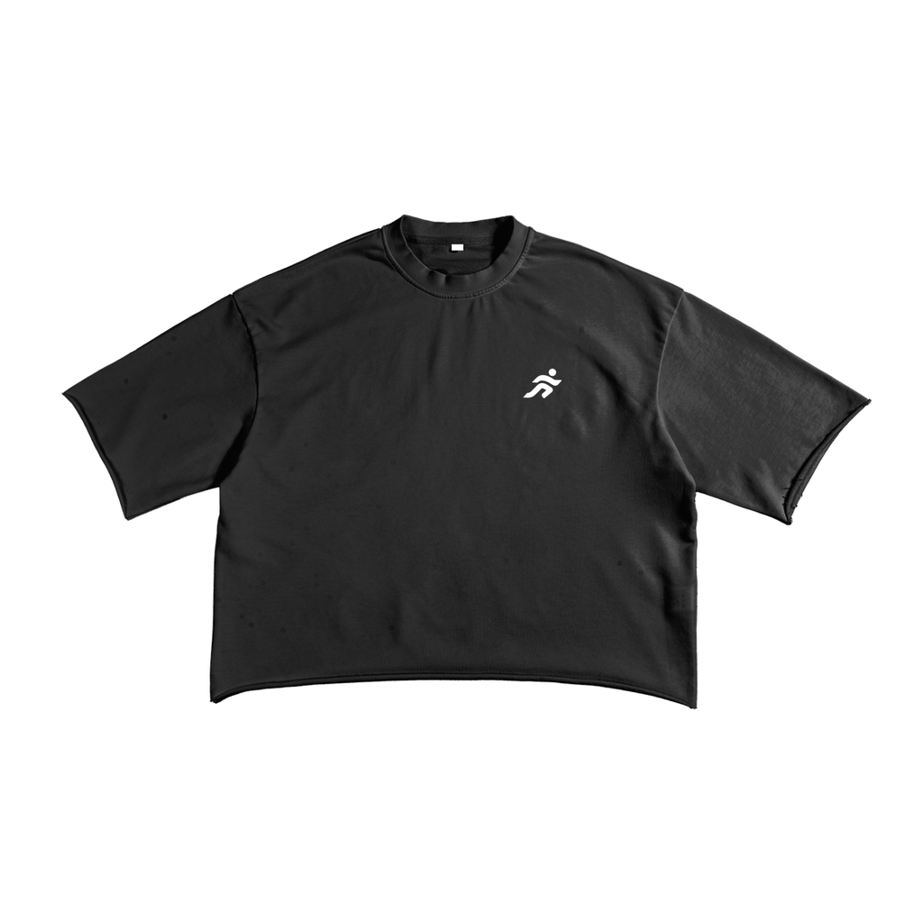 Shoe Graphic Raw Hem T-Shirt